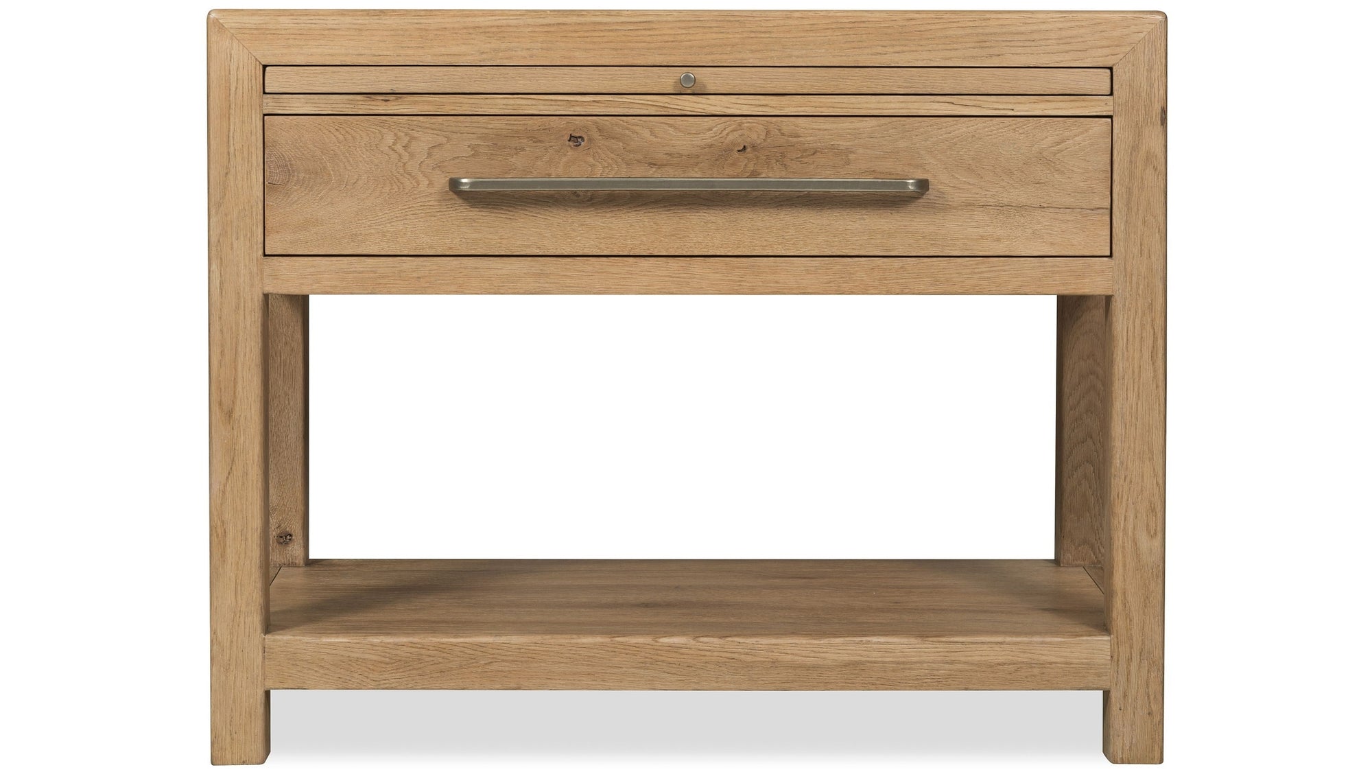 Driftwood - One-Drawer Nightstand With Stone