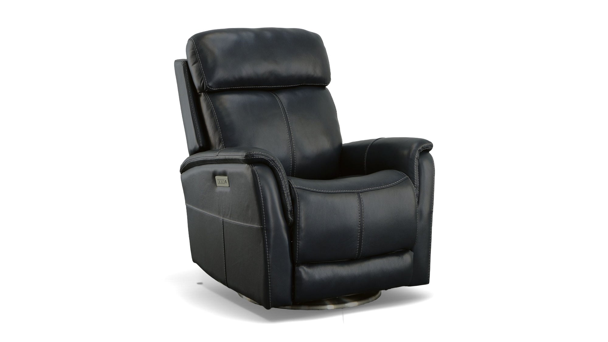 View - Power Swivel Recliner With Power Headrest