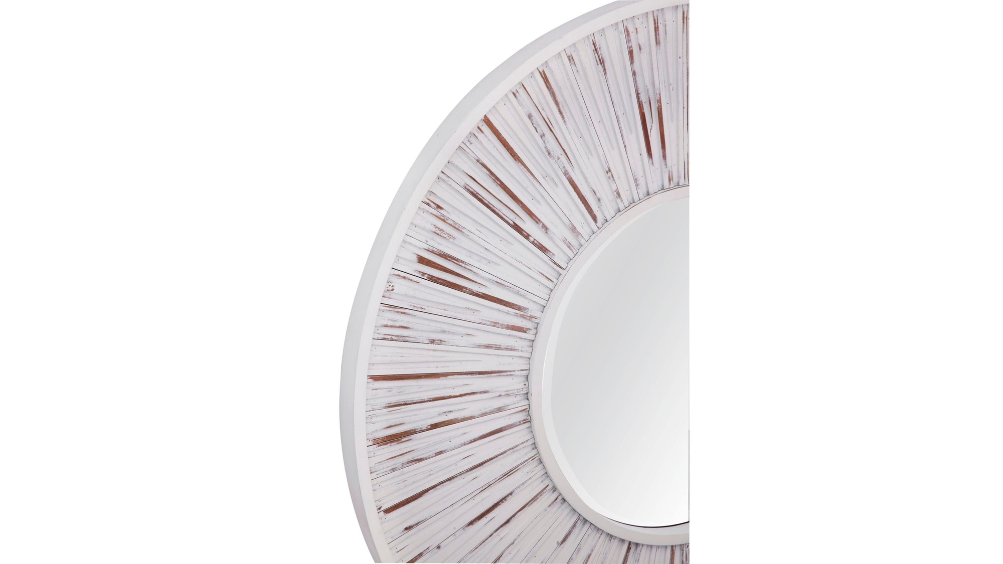 Ojos - Round Wall Mirror - White