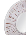 Ojos - Round Wall Mirror - White