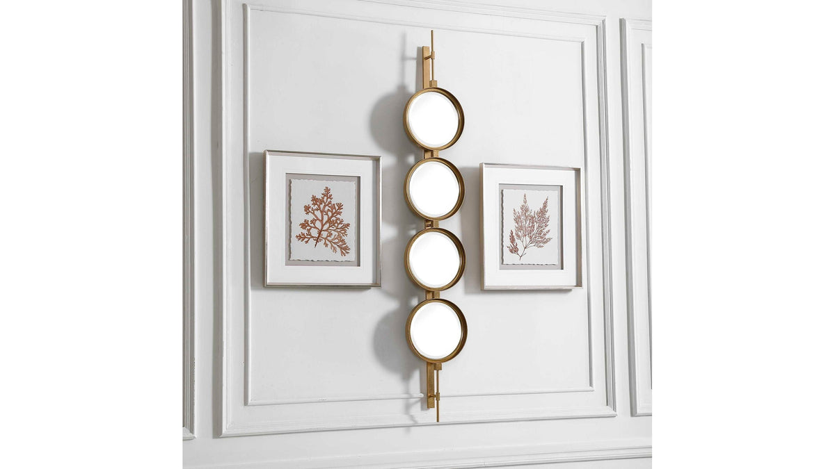 Button - Mirror - Gold