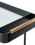 Vesper - Iron Bar Cart - Black / Brass