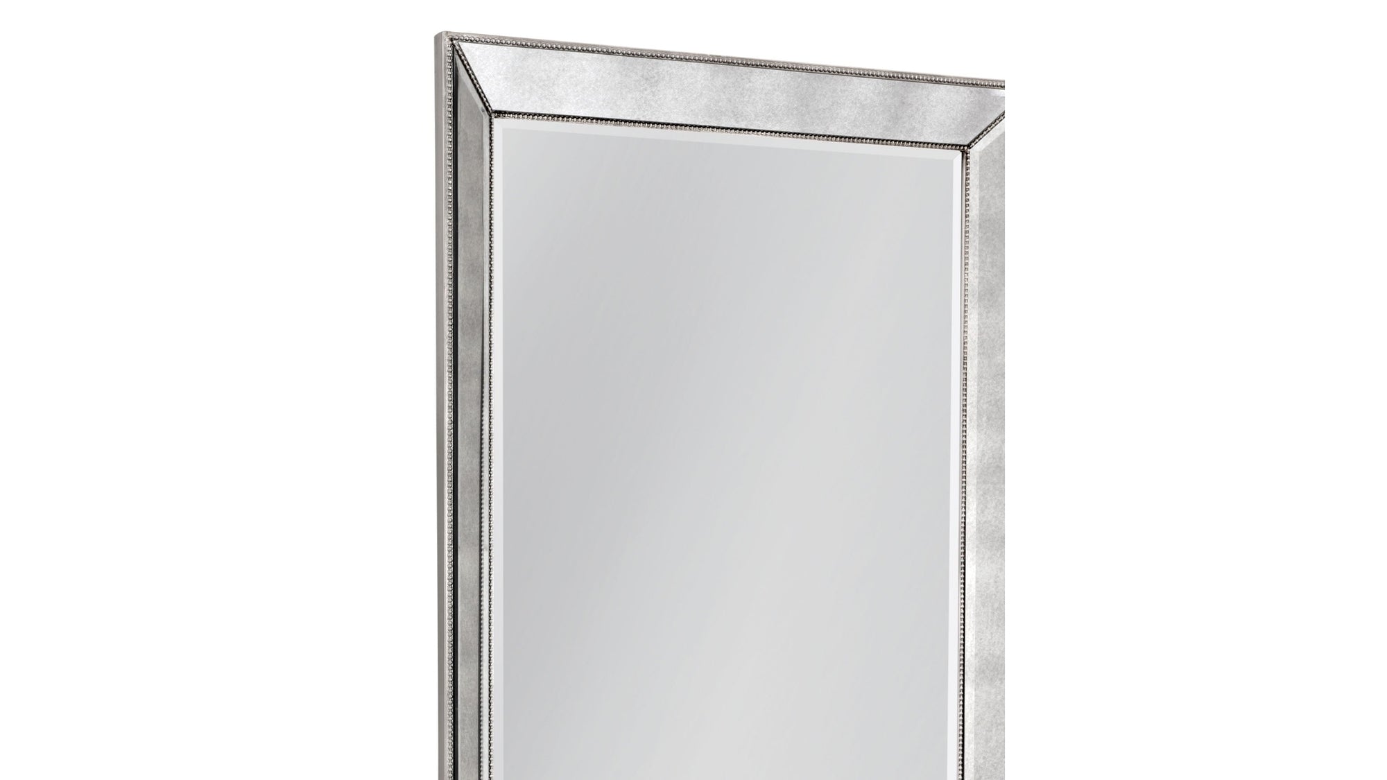Beaded - Floor Mirror 79" - Silver