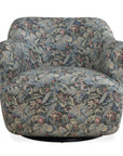 Ansel - Tapestry Swivel Chair - Green