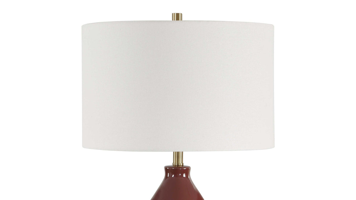 Gourd - Table Lamp - Burgundy