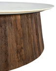 Opal - Coffee Table - Dark Brown / White