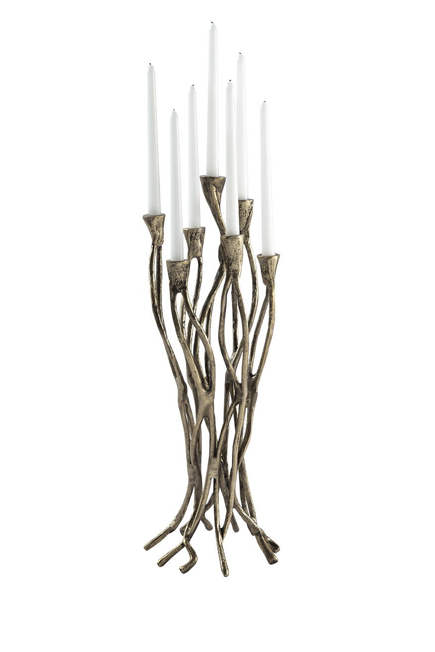 Casey - Light Candle Holder Set (Set of 2) - Bronze