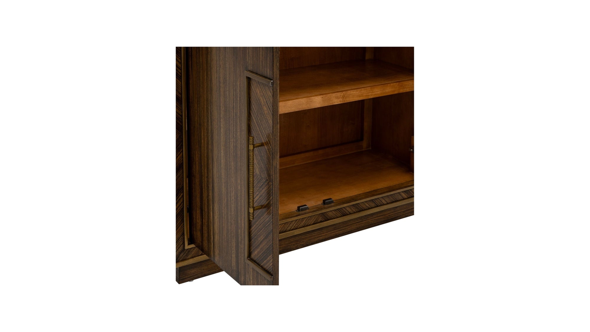 Claudia - Hall Cabinet - Rich Brown Zebrano