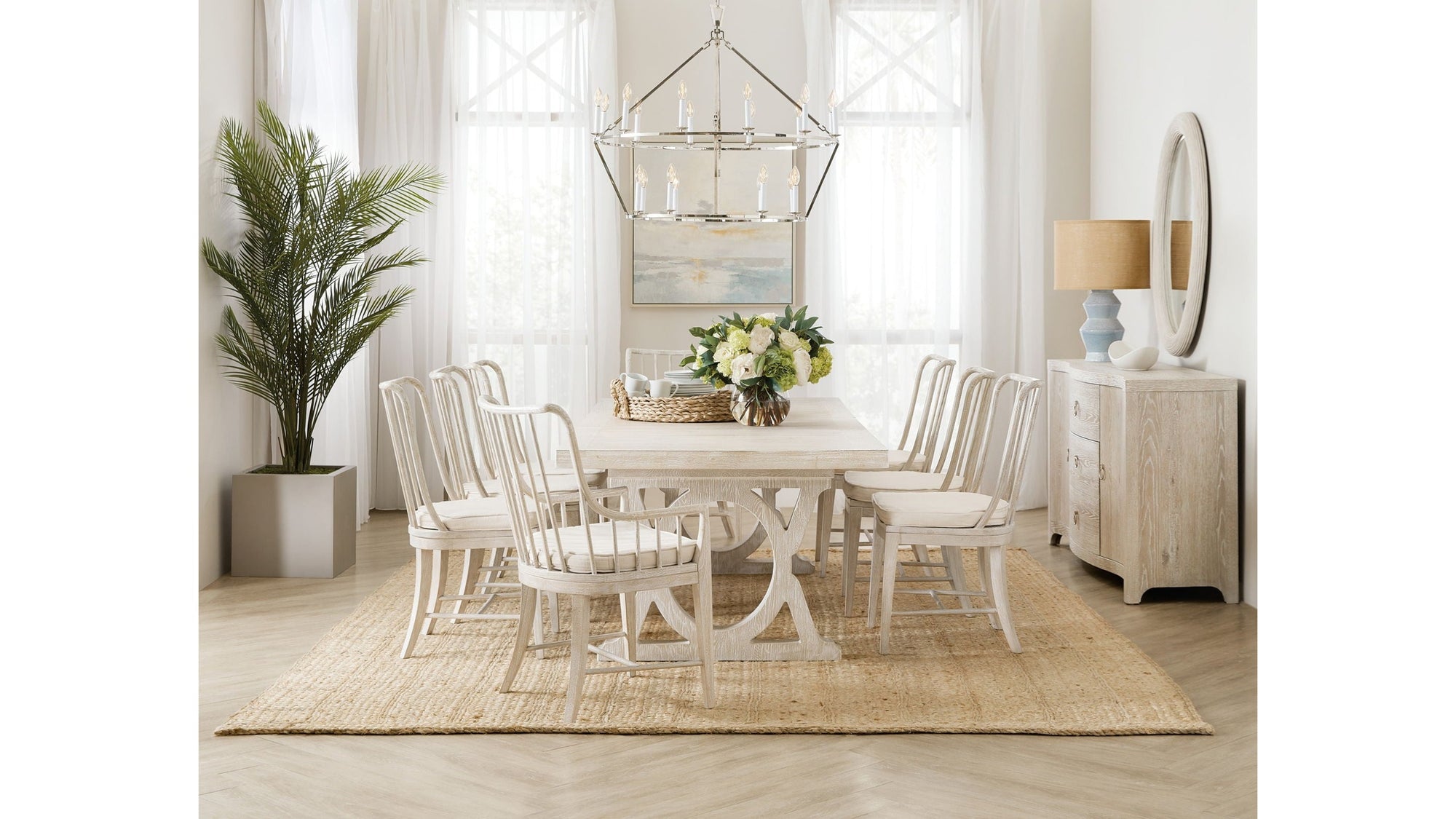 Serenity - Topsail Rectangle Dining Table With 2-18" Leaves