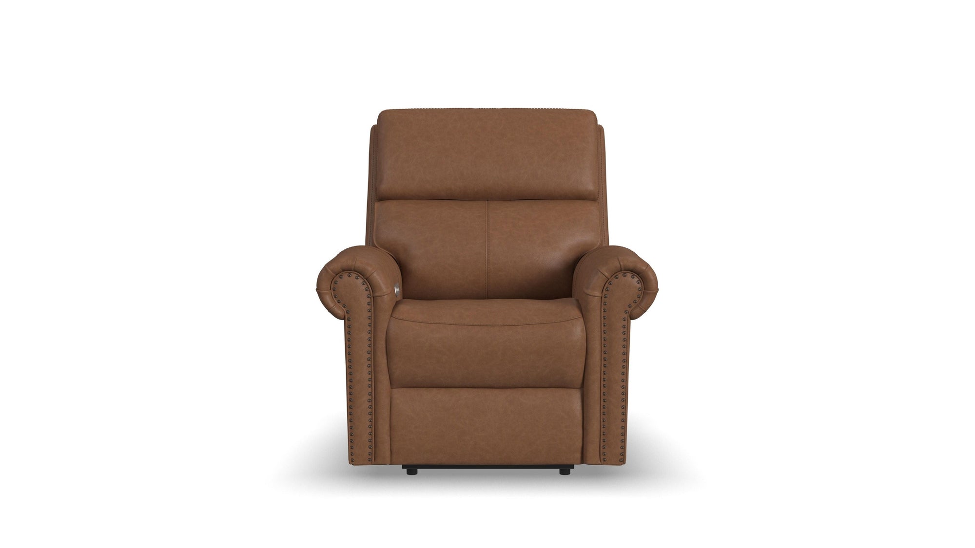 Bernard - Power Recliner With Power Headrest &amp; Lumbar With Nailhed Trim