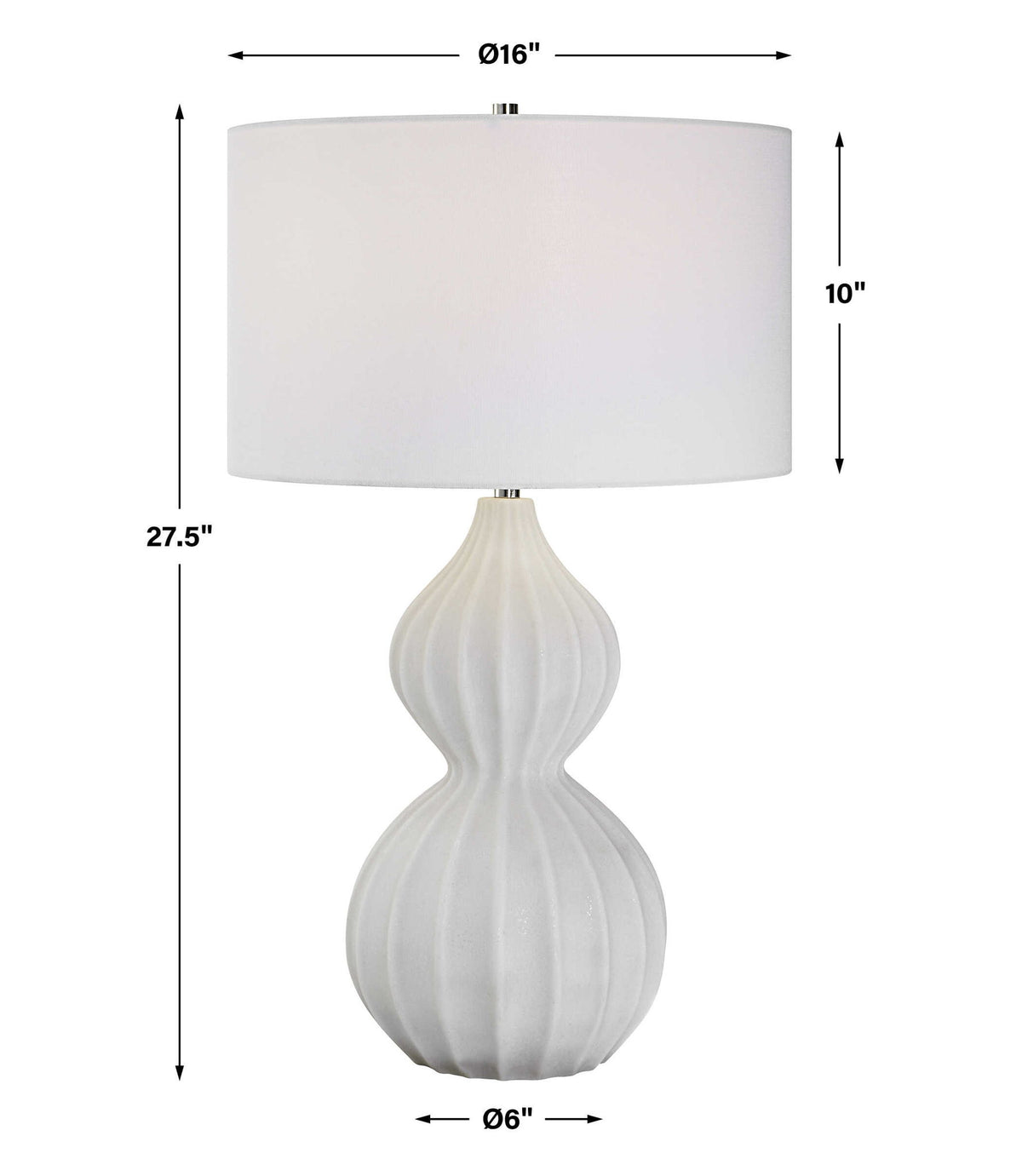 Antoinette - Marble Table Lamp - White