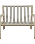 Strapped - Outdoor Lounge Chair - Light Brown / Light Gray