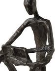 Sit Back Relax And Read - Iron Sculpture