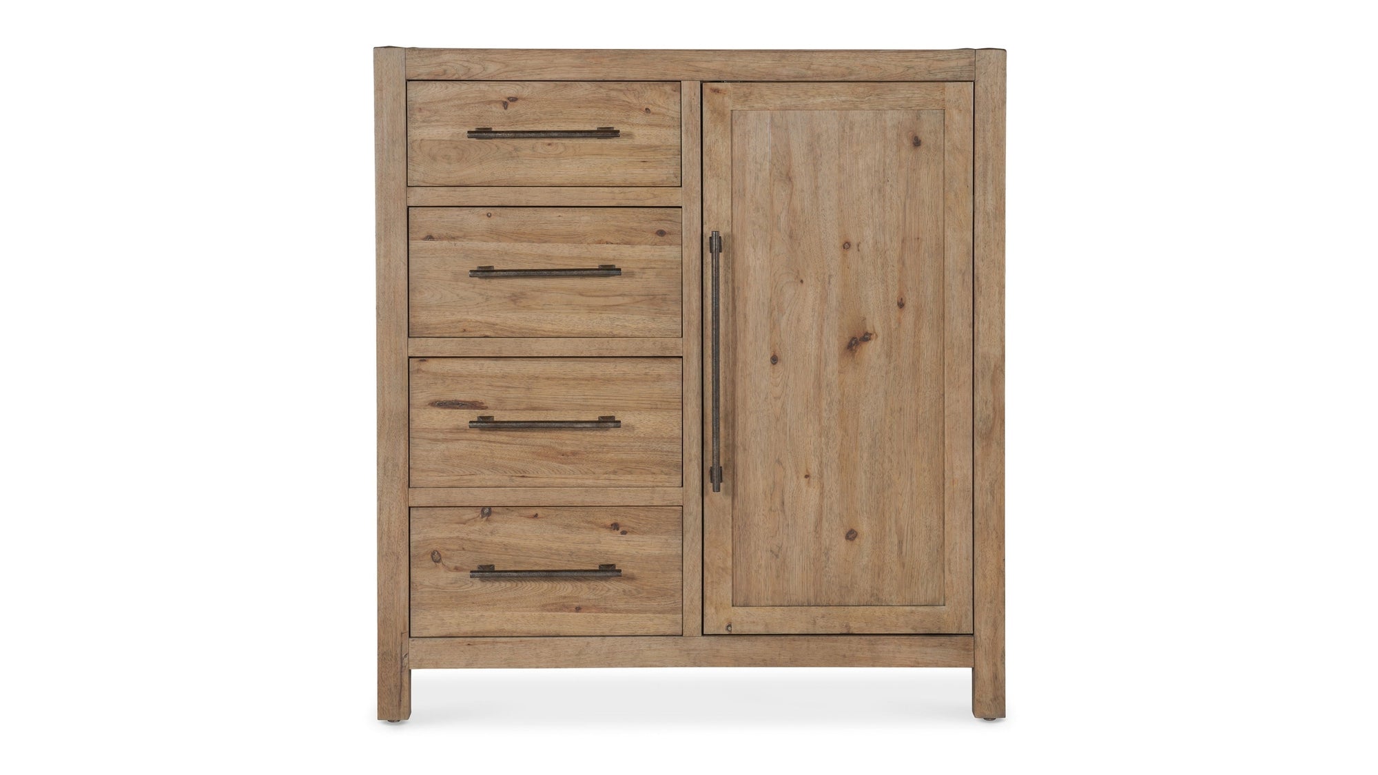 Vineyard Row - Four-Drawer Door Chest - Light Brown