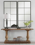 Rousseau - Iron Window Mirror - Black