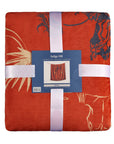 Campfire - Marfa Campfire Sherpa Throw Sunset Rider, 6 Per Carton - Red