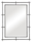 Ironworks - Industrial Mirror - Black