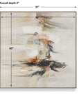 Outburst - Hand Painted Modern Art - Black / Blue / Brown / Gray / Green / Orange / Red / White / Woodtone
