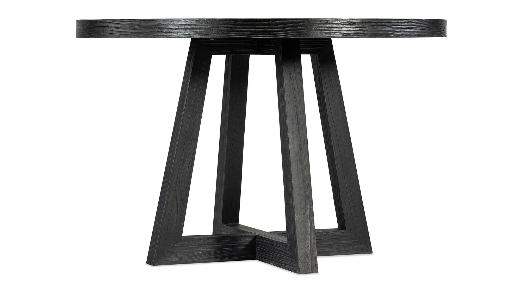 Chapman - Shou Sugi Ban Petite Round Dining Table - Black