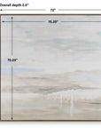 Gravity - Abstract Landscape Art - Black / Blue / Bronze / Gray / White / Woodtone