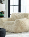 Abide - Sheepskin Accent Chair - Beige