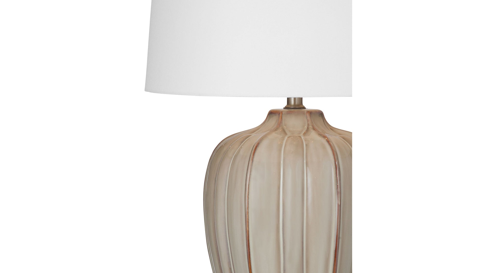 Camilo - Table Lamp - Beige / White