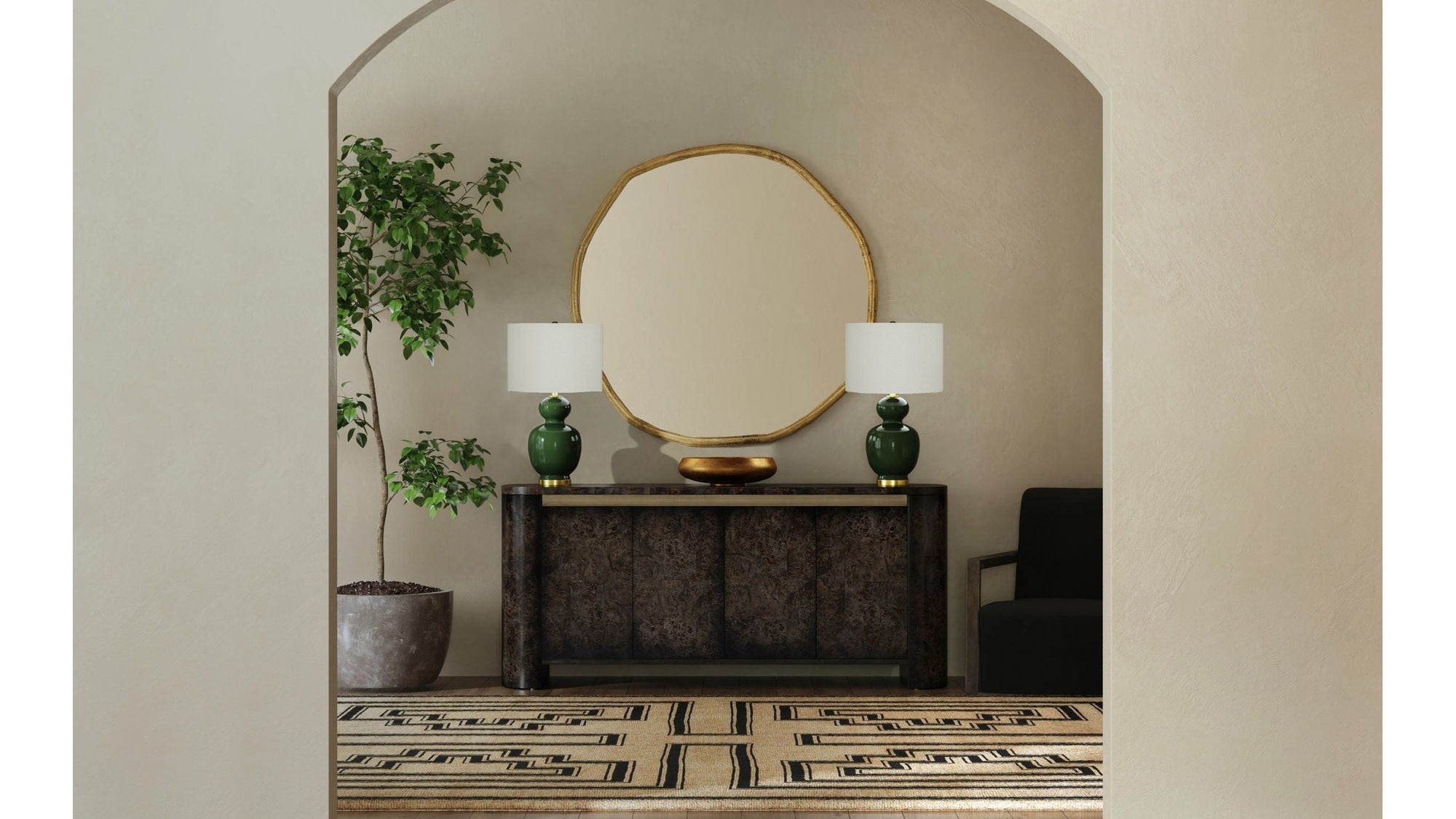 Langford - Server - Dark Brown