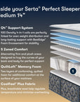 Perfect Sleeper - 14" Cascade Range Medium Mattress