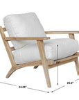 Laid - Back Sheepskin Accent Chair - White
