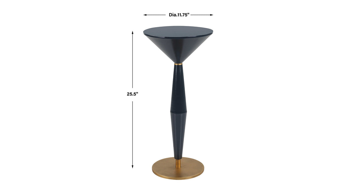 Luster - Accent Table - Navy Blue