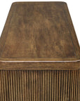 Pinstripe - 2 Door Cabinet - Dark Brown