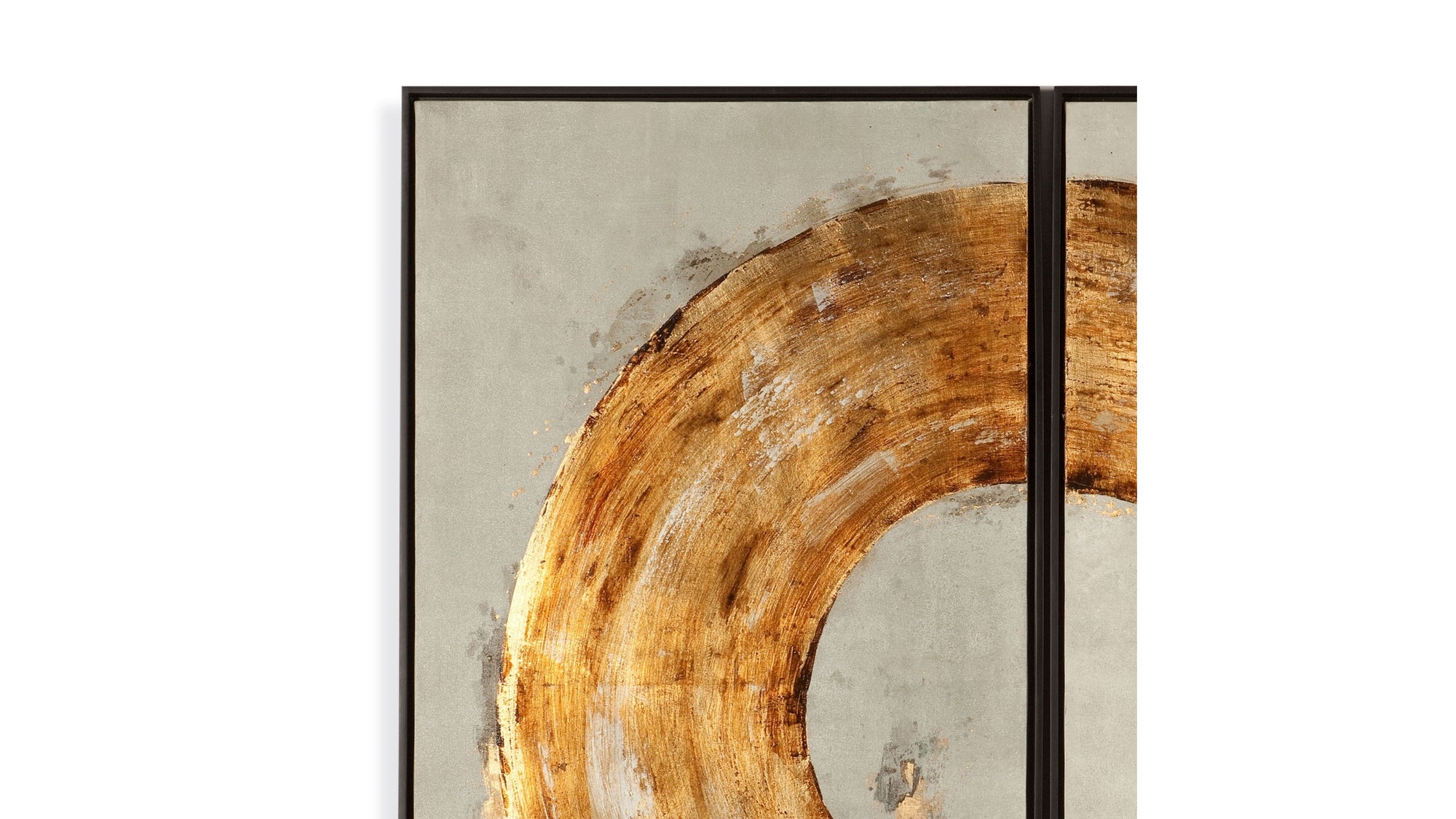 Ring Of Fire Canvas Art - Gold