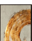 Ring Of Fire Canvas Art - Gold