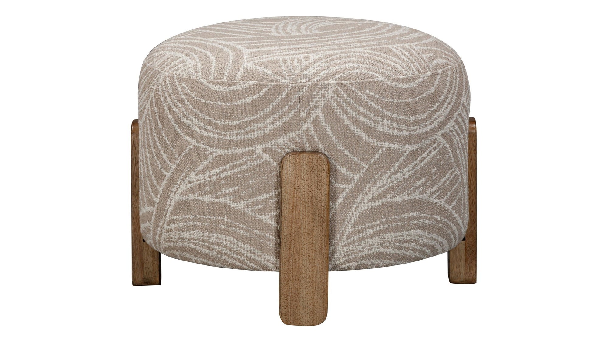 Willow - Accent Ottoman - Khaki Swirl
