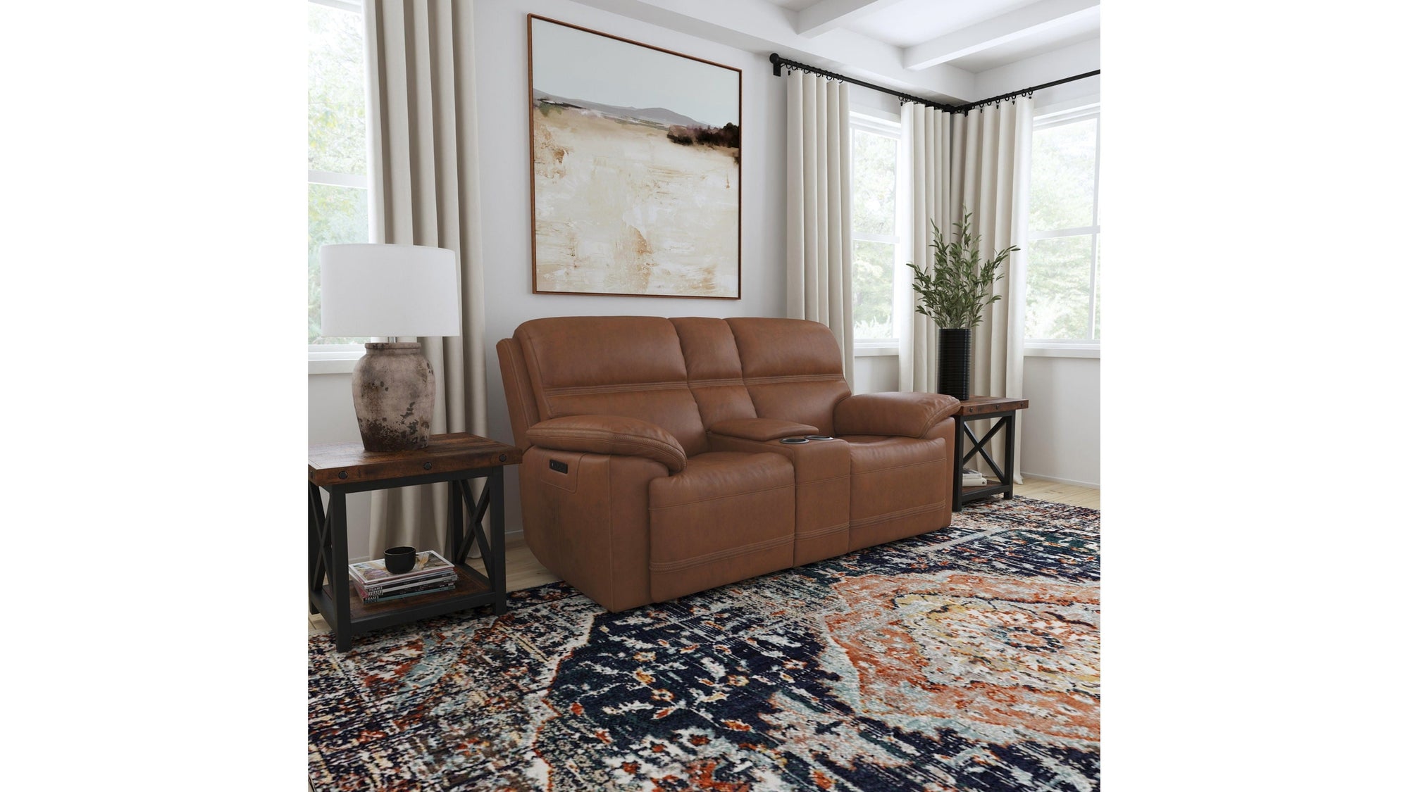 Jackson - Power Reclining Loveseat With Console &amp; Power Headrests