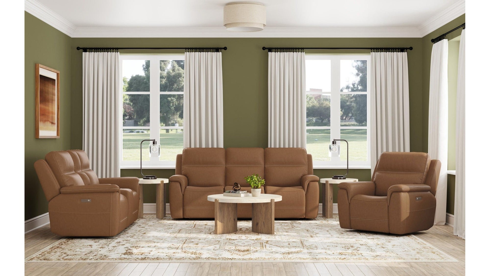 Sawyer - Power Reclining Sofa With Power Headrests &amp; Lumbar