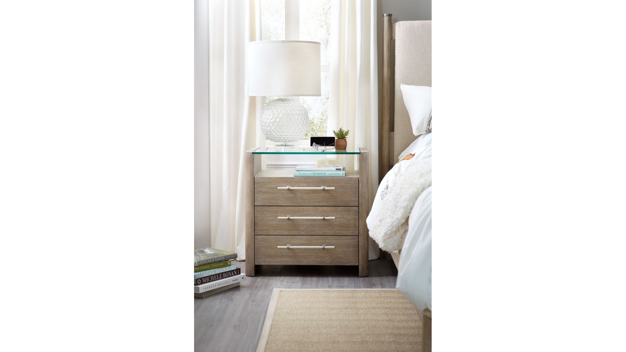 Affinity - 3-Drawer Nightstand - Gray