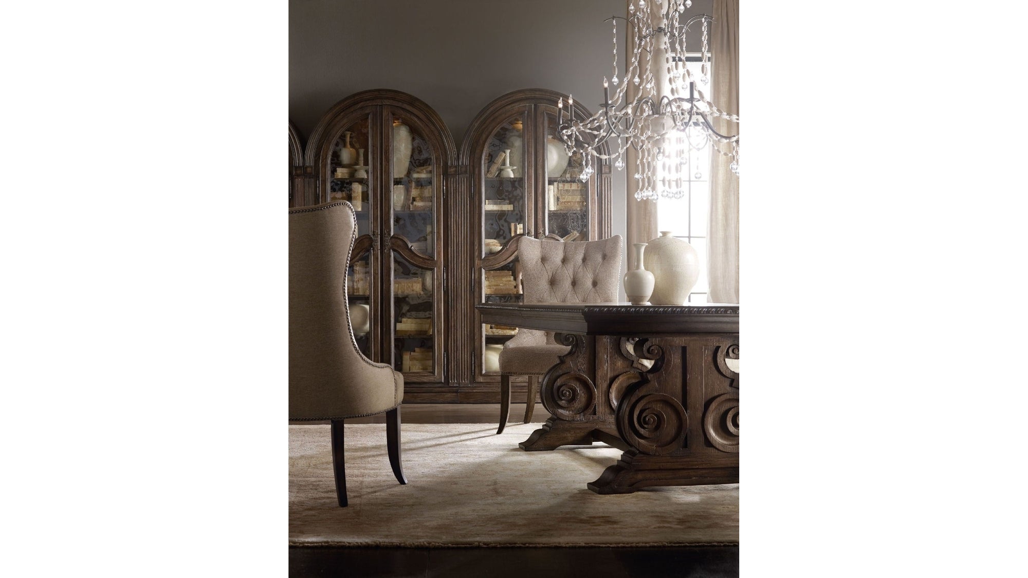 Rhapsody - Tufted Dining Chair - Beige