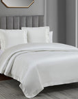 High Shine Satin - Queen Duvet Cover Set (Set of 3) - White