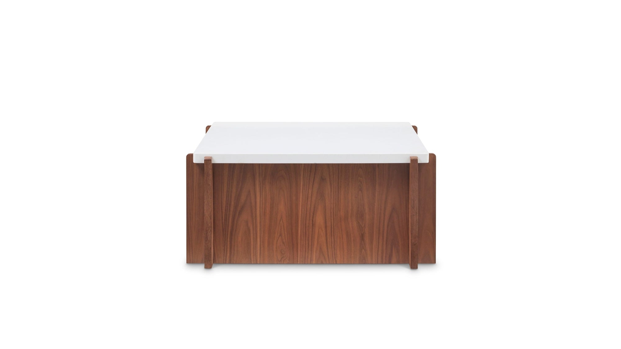 Lincoln - Square Coffee Table With Casters - Light Brown