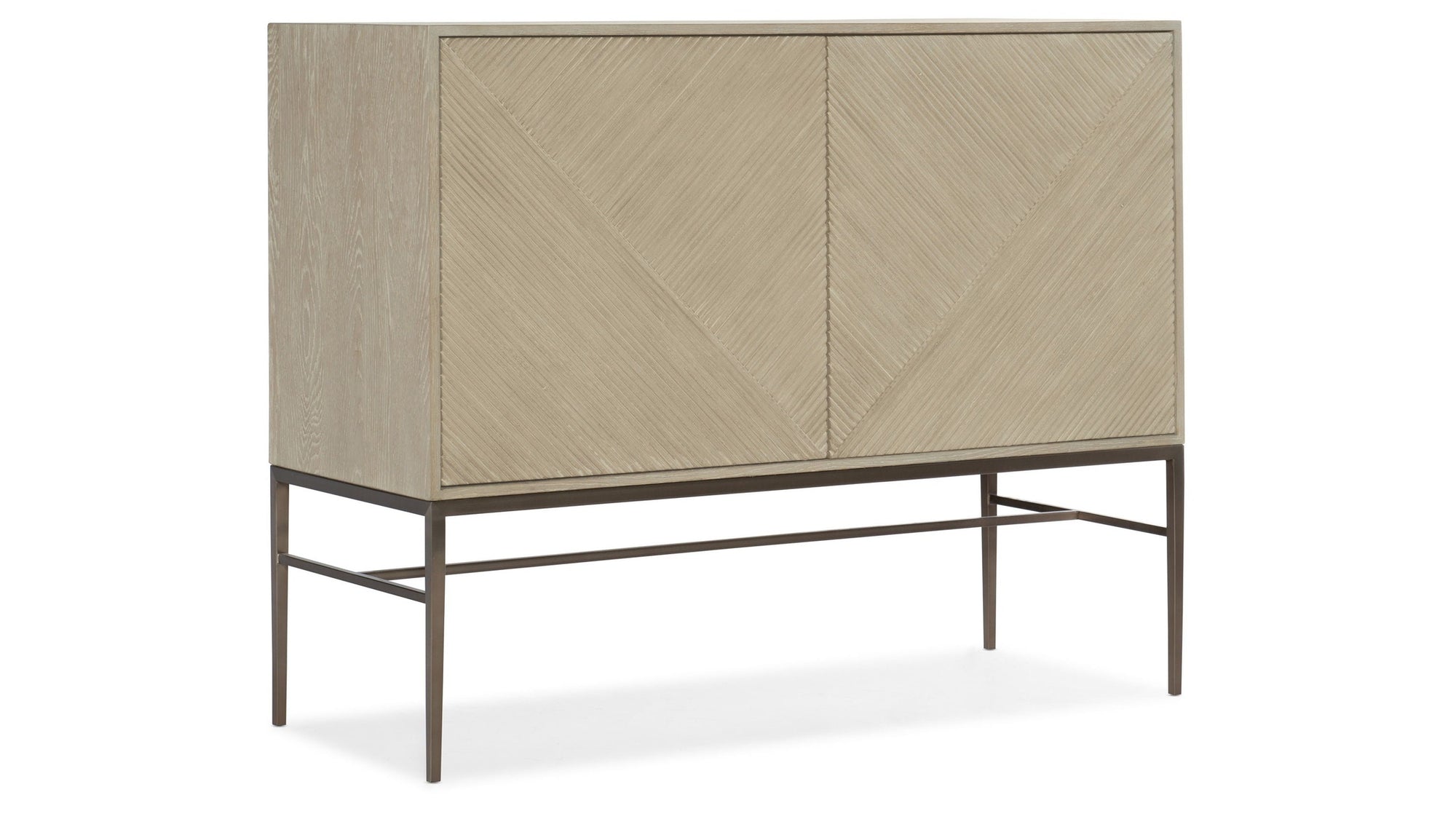 Cascade - Credenza With Metal Legs - Light Brown