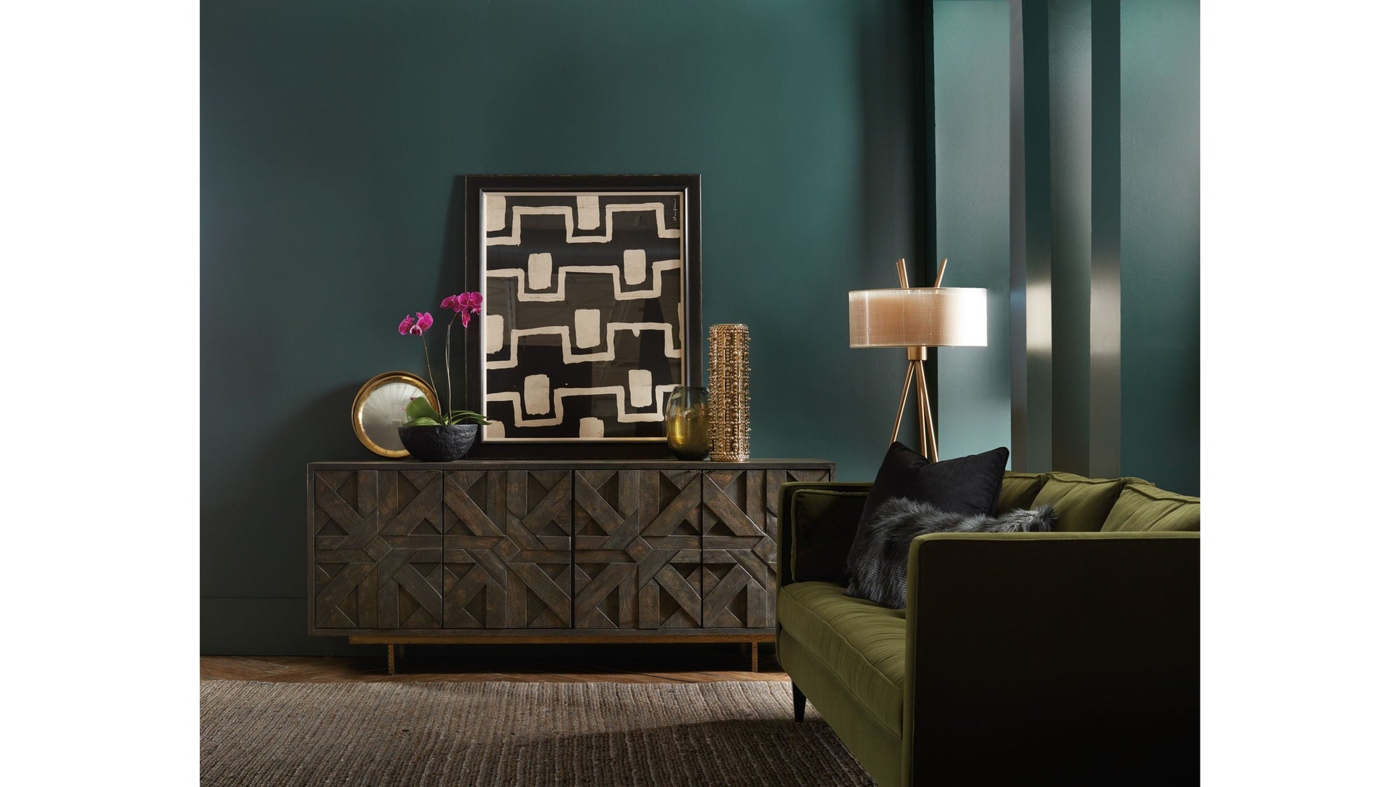 Commerce And Market - Layers Credenza - Dark Gray