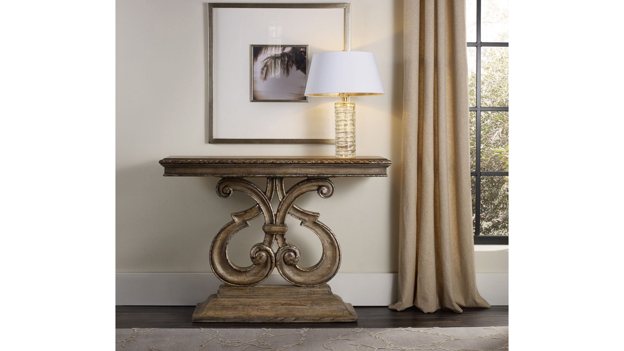Melange - Solana Console Table - Light Brown