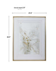 Pathos - Framed Abstract Print - Gold