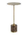 Verlin - Brass Drink Table - Black