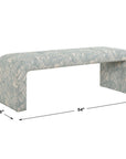 Amie - Bench - Spa Blue