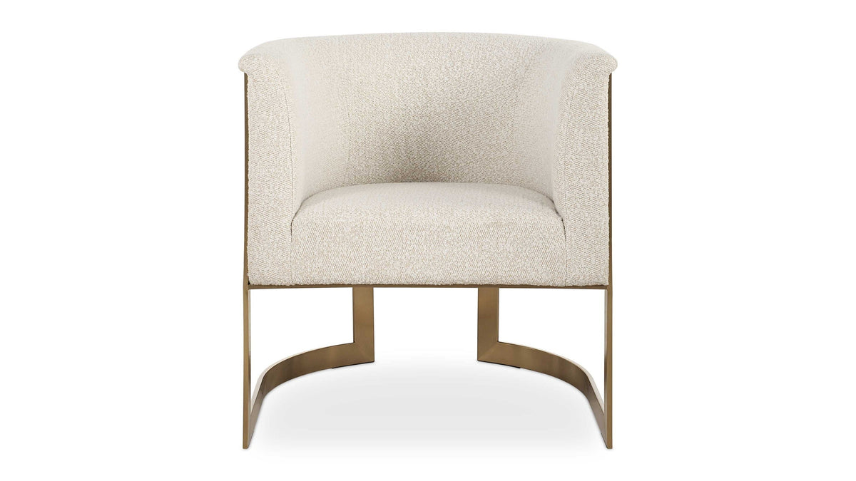 Bellina - Plush Barrel Chair - Gold