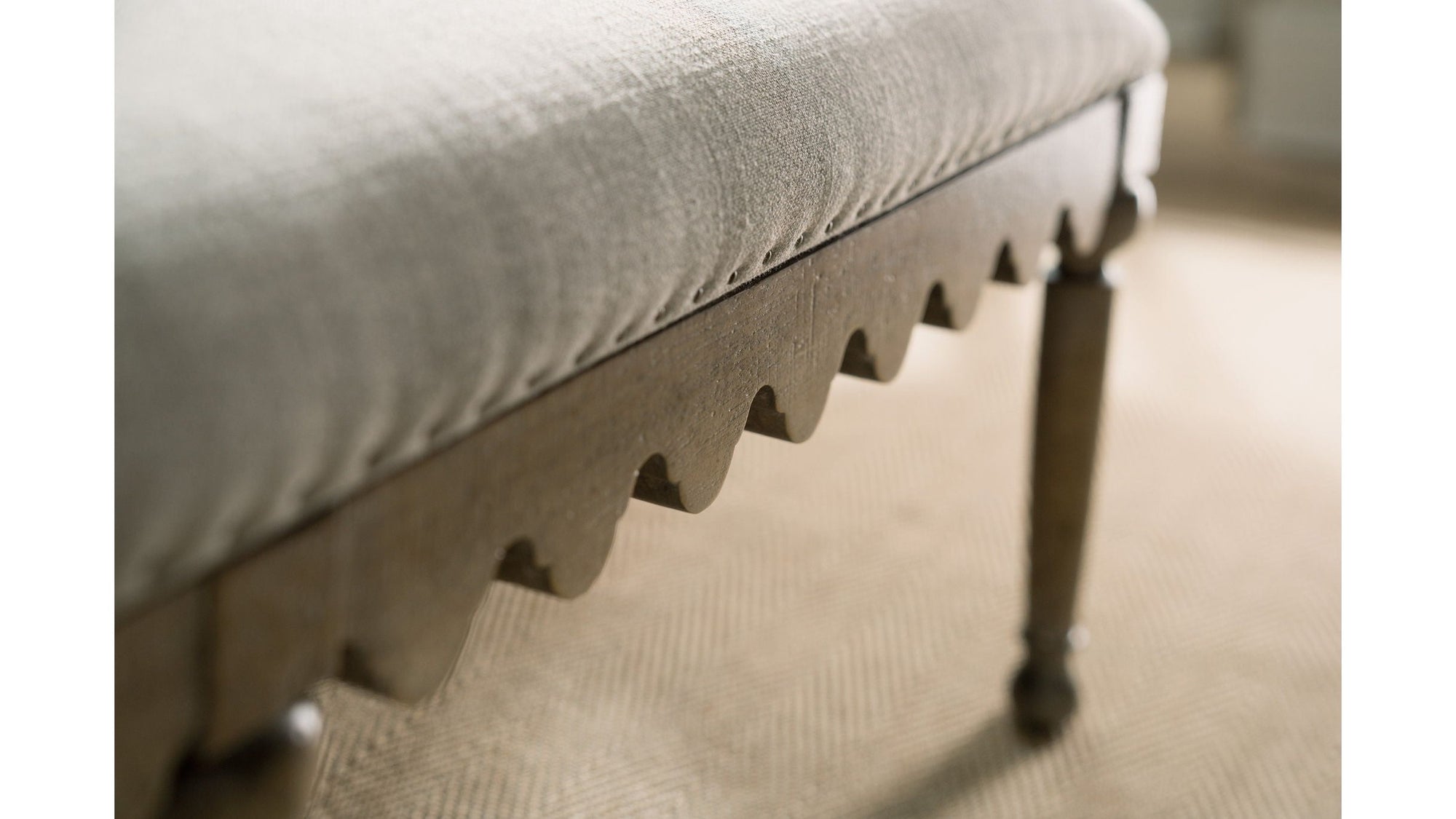 Boheme - Madera Bed Bench - Gray / Light Brown