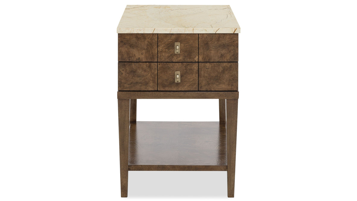 Melange - Penelope Chairside Table - Brown