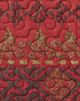 Rushmore - Full/Queen Reversible Quilt Set (Set of 3) - Red / Brown